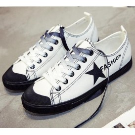 New Unique Star Design Ladies Flats Shoes Elegant Girl Comfortable Lady Casual Woman Shoes Leisure Woman's Student Sneakers