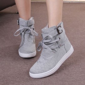 Women Sneakers Autumn 2018 Spring Canvas...