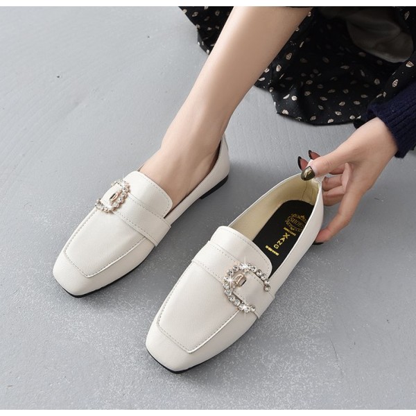 Fashion High Quality Women Flats Solid Color Woman...